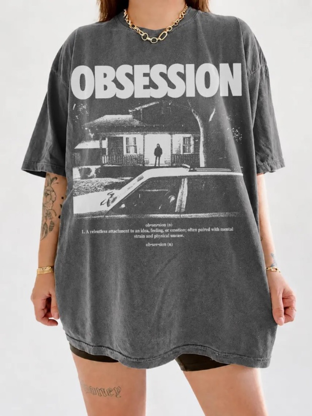 OBSESSION Movie T-Shirt, Comfort Color Frowning Nikki Graphic Tee, Gothic Horror